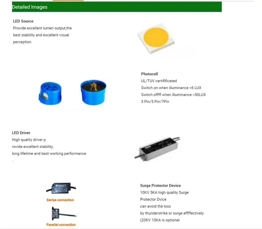 One-Stop Solution Inmetro CE EMC Type II IP66 100W 150W 200W Outdoor LED Street Light