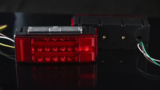 水中 LED トレーラーライトキット超高輝度テールストップブレーキターンランニングナンバープレートリアキャンピングカートラック RV バンマリン長方形 LED トレーラーライトキット